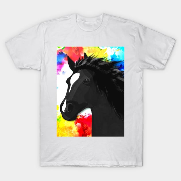 Horse Lovers Galloping Horse T-Shirt by KC Morcom aka KCM Gems n Bling aka KCM Inspirations